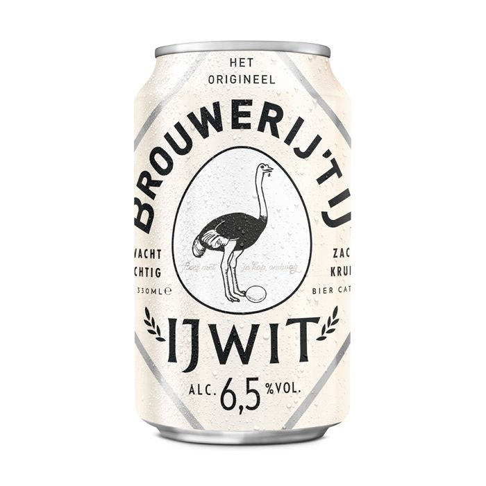 Brouwerij ’t IJ IJwit Witbier Blikjes 33cl tray 24 stuks