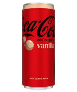 Coca Cola Vanilla ZERO blikjes 33cl tray 24 stuks
