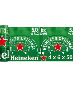 Alternative view of Heineken Bier Blikjes 50cl Tray 24 Stuks - Six Packs