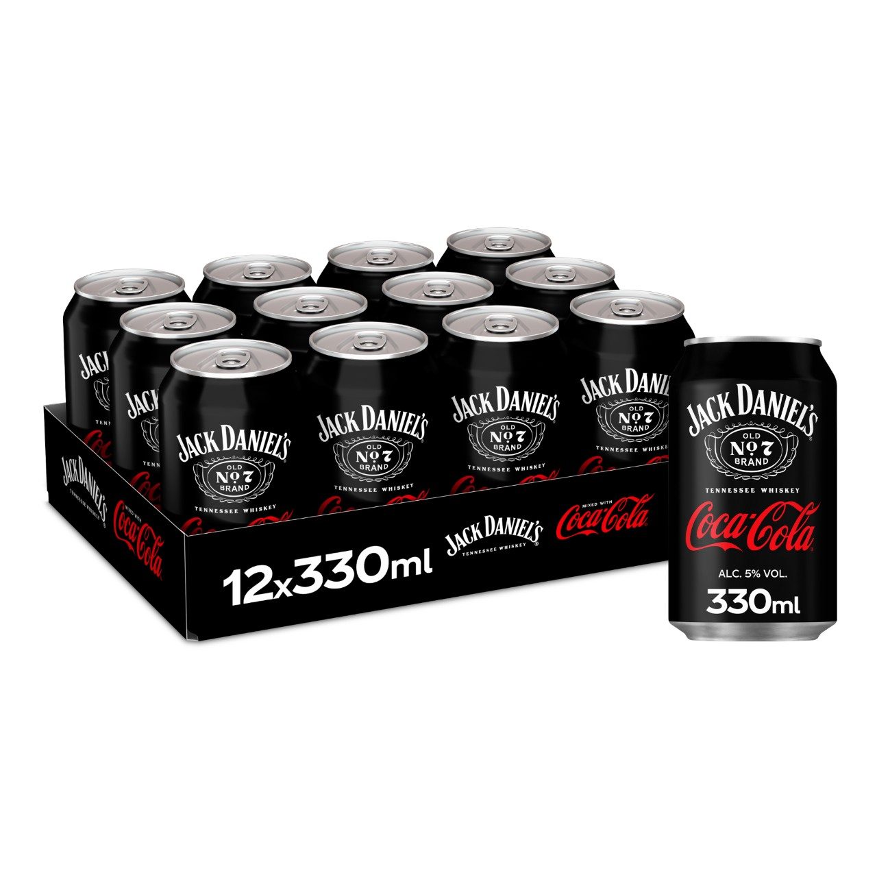 Jack Daniel’s & Coca-Cola 33cl – tray van 12