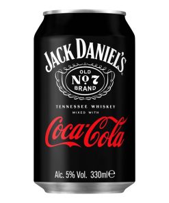 Jack Daniel’s Whiskey & Coca-Cola blikjes 33cl tray 12 stuks