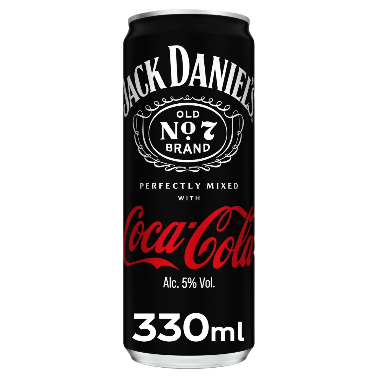 Jack Daniel's Whiskey & Coca Cola Blikjes 33cl Premix Tray 12 Stuks