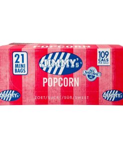 Jimmy’s Popcorn Zoet – 27gr mini zakjes doos 21x