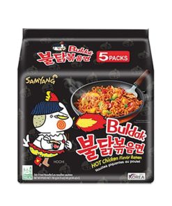 Samyang Buldak Hete Kip 5-pack – extreem pittige Koreaanse noedels
