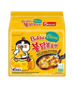 Samyang Buldak Pittige Kip/Kaas 5-pack – Koreaanse instant noedels