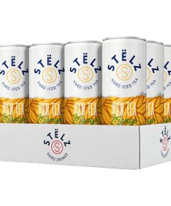 Stëlz Hard Iced Tea Mango in 25cl-blikjes tray 12x