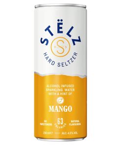Stëlz Hard Seltzer Mango blikjes 25cl tray 12 stuks