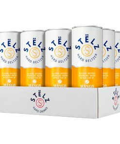 Stëlz Hard Seltzer Mango blikjes 25cl tray 12 stuks