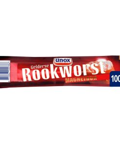 Unox Gelderse rookworst 100g magnetron per stuk verpakt
