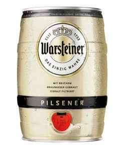 Warsteiner Pils Party fust 5 liter met ingebouwd tapkraantje