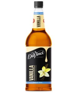 DaVinci Gourmet vanille suikervrij koffiesiroop 1 liter fles