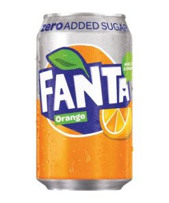 Fanta Orange Zero Blikjes 33cl tray 24 stuks