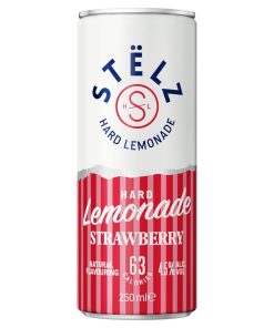 Stëlz Hard Lemonade Strawberry Blikjes 25cl Tray 12 Stuks