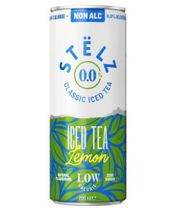 Stëlz Iced Tea Lemon 0.0 Blikjes 25cl Tray 12 Stuks