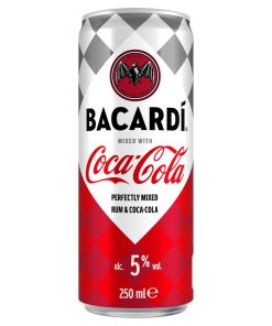 Bacardi Coca Cola Blikjes 25cl Premix Tray 12 Stuks
