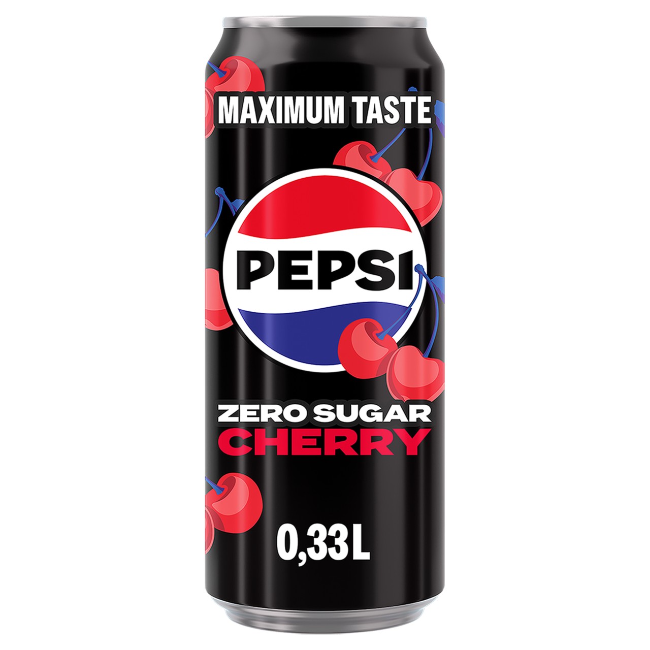 Pepsi Zero Sugar Cherry Blikjes 33cl Tray 12 Stuks