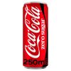 Coca-Cola Zero Caffeïnevrij Blikjes 25cl Tray 24 Stuks