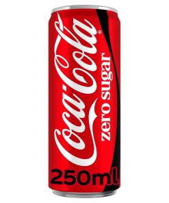 Coca-Cola Zero Caffeïnevrij Blikjes 25cl Tray 24 Stuks