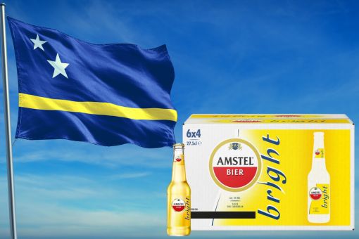 Amstel Bright 27,5cl flesjes doos 24 stuks bier uit Curaçao