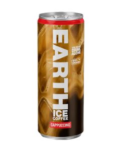 Earth Water Ice Coffee Cappuccino 25cl blikjes tray 24 stuks